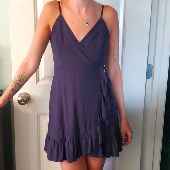 Altar'd State Dresses & Skirts - Altar'd State Wrap Dress With Ruffled Hem
